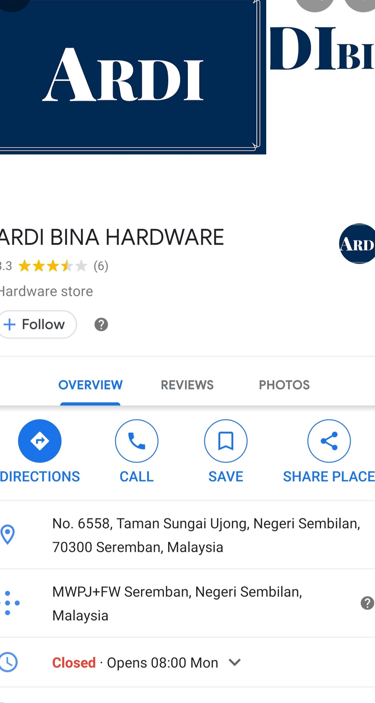 ardi bina hardware