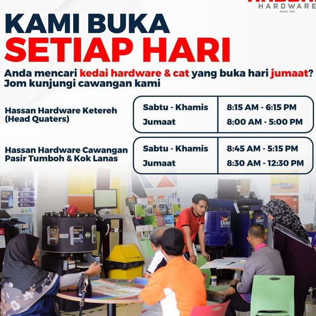hardware buka setiap hari mosa hardware trading