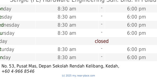 sengle pl hardware engineering sdn bhd